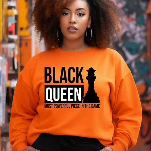 Black Queen The Most Powerful Piece in the Game Sweatshirt, Zip Hoodie, Hoodie & T-shirt