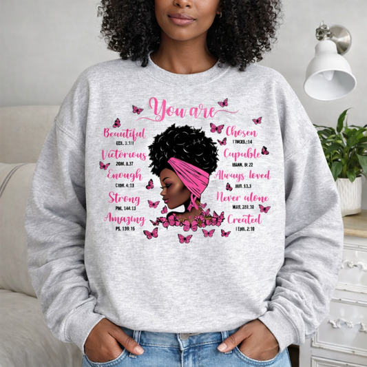 You Are Loved Christian Affirmation Sweatshirt, Zip Hoodie, Hoodie & T-shirt